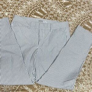 Striped Ankle Pants stretchy